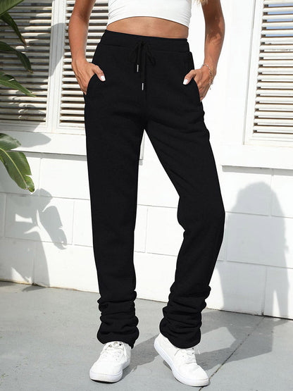 Solid Stacked Sweatpants