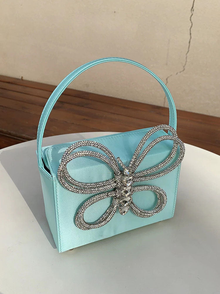 Women's Butterfly Rhinestone Clutch