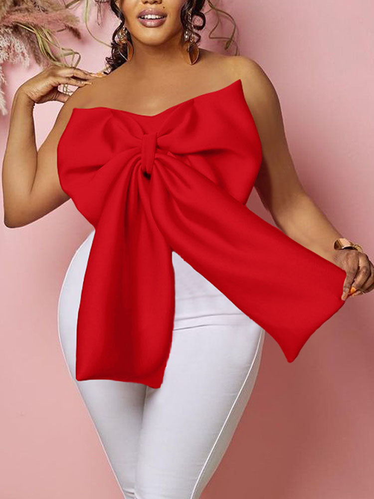 Women's Sweet Bow Tube Top