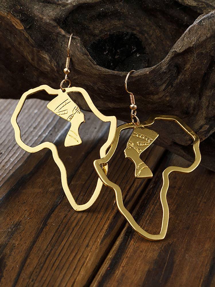 Women's African Queen Hoop Earrings