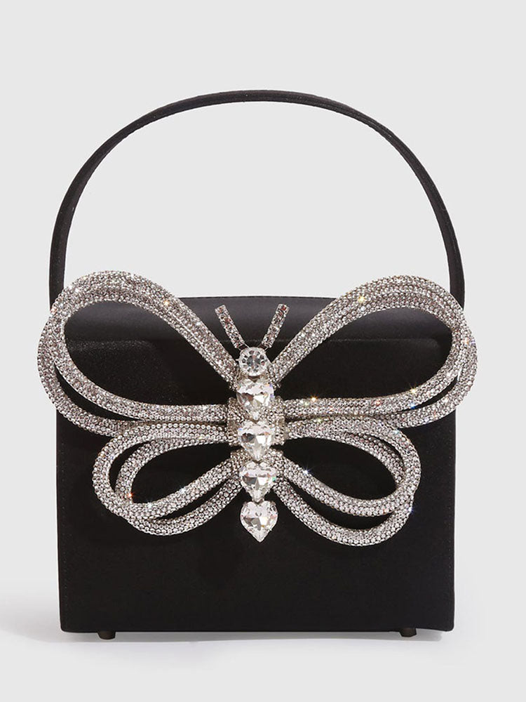 Women's Butterfly Rhinestone Clutch