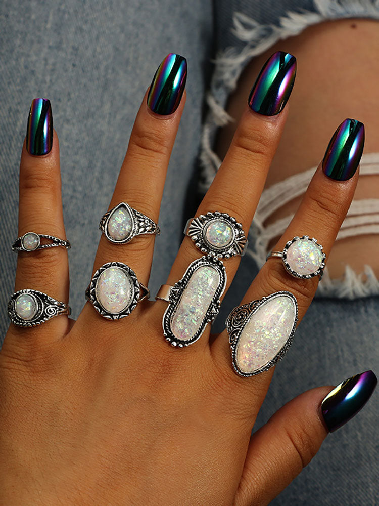 Women's 8-Piece Vintage Ring