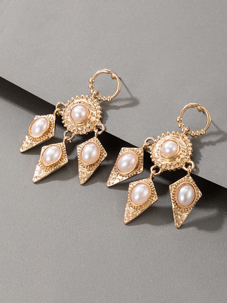 Women's Vintage Pearl Earrings