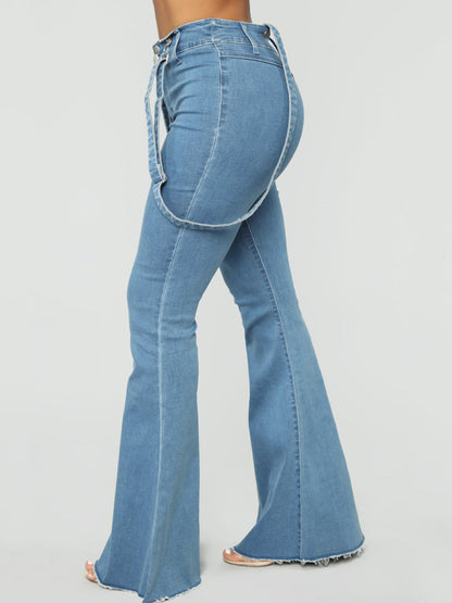 Denim Flared Stripe Jeans