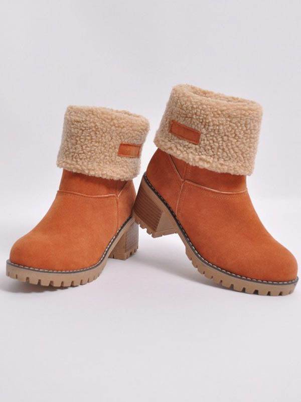 Ankle Fur Lined Snow Boots