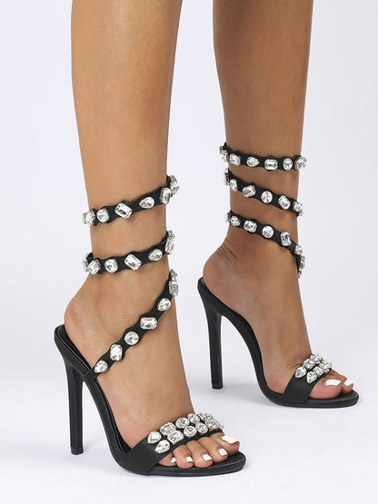 Women's Gems Embellished Heels