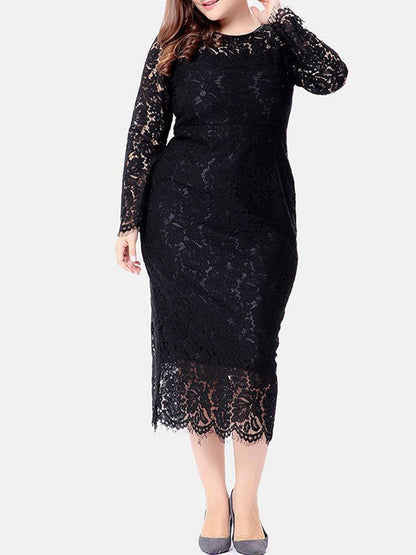 Elegant Lace Maxi Dress