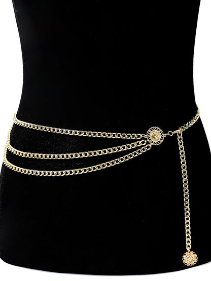 Women's Retro Chain Waist Belt