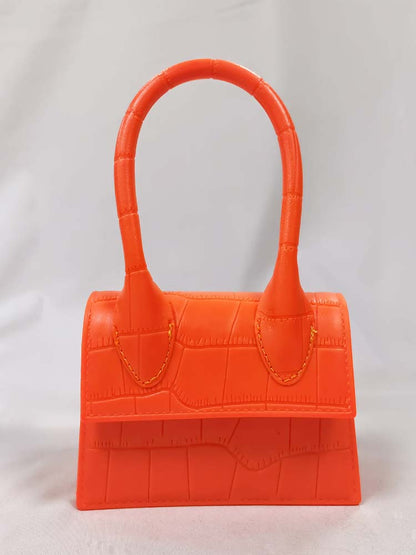 Women's Solid Color Square Handbag