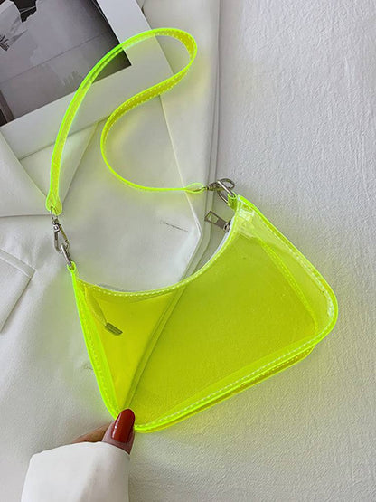 Women's Clear Solid Color Shoulder Bag