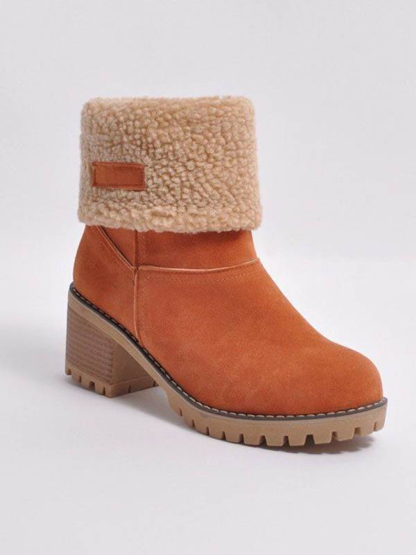 Ankle Fur Lined Snow Boots