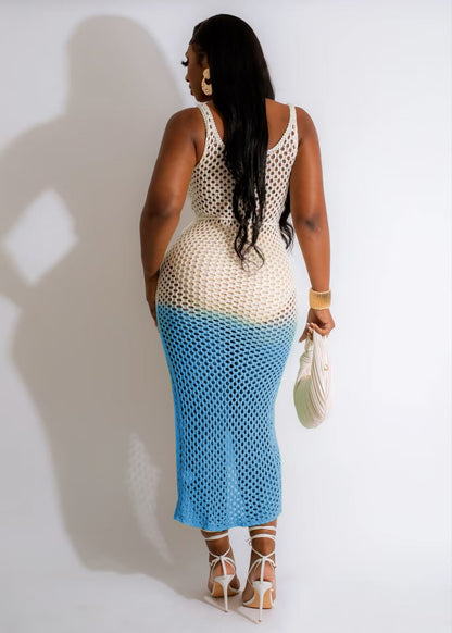 Ombre Crochet Dress