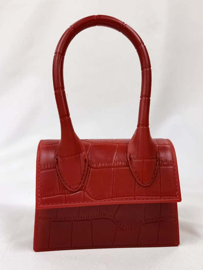 Women's Solid Color Square Handbag