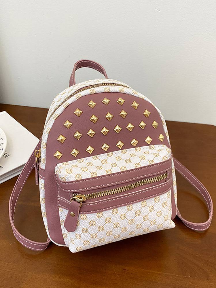 Women's Little Rivet Quilted Backpack