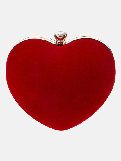 Women's Heart-Shaped Clutch