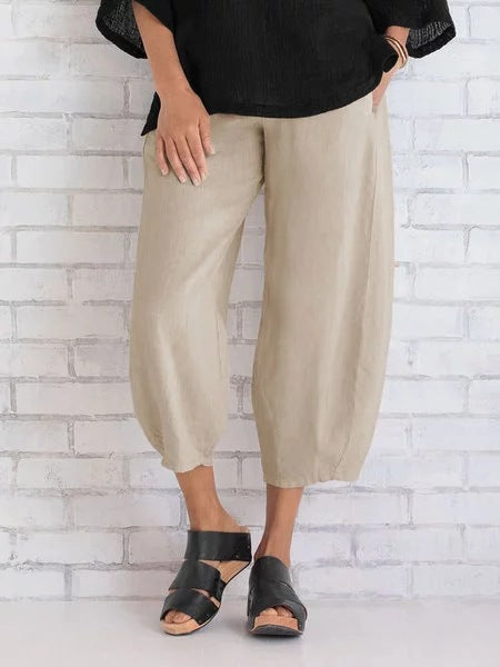 Pure cotton seven-piece trousers