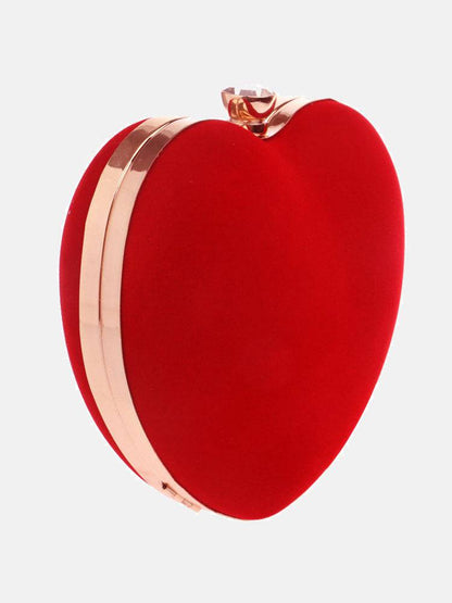 Women's Heart-Shaped Clutch