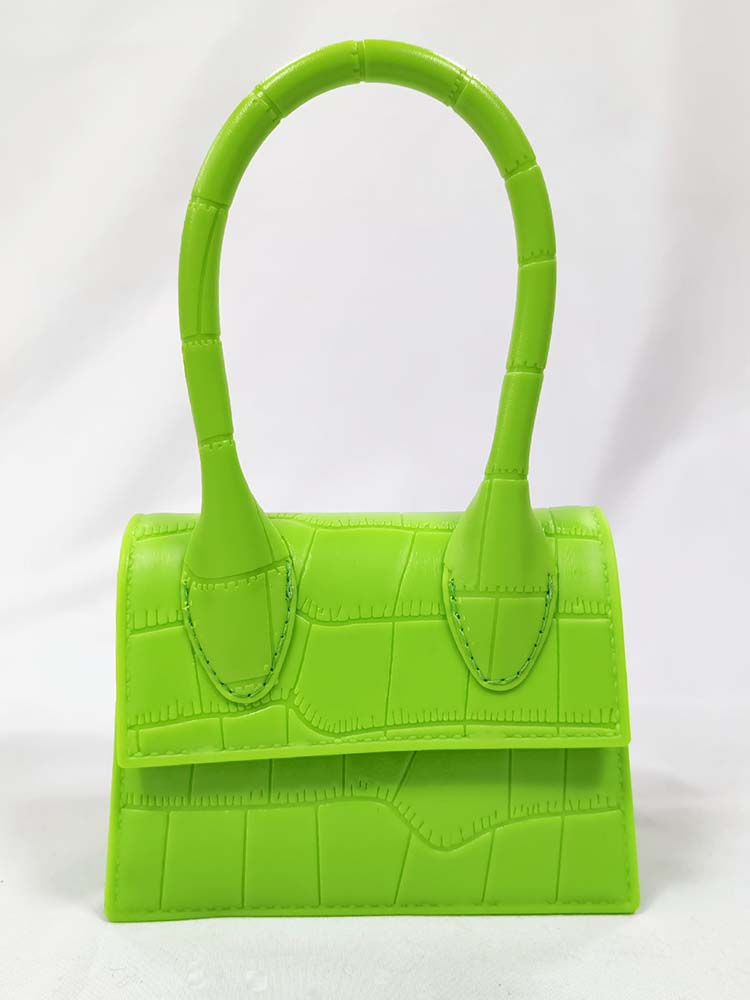 Women's Solid Color Square Handbag