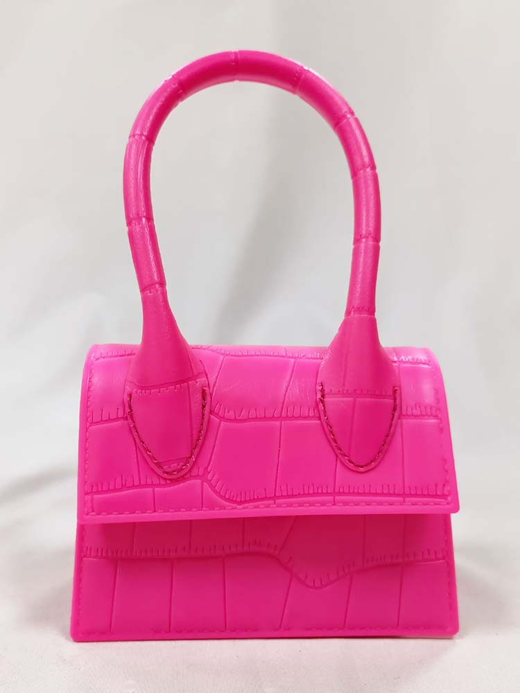 Women's Solid Color Square Handbag