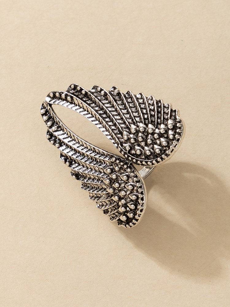 Women's Vintage Angel Wings Ring