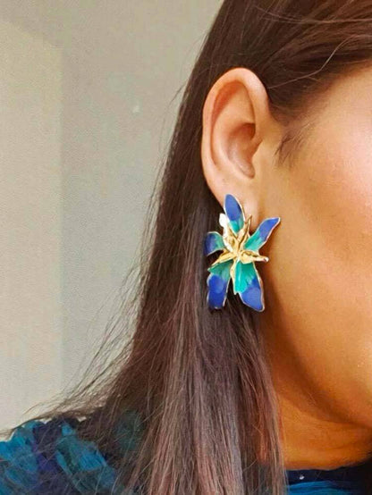 Women's Flower Design Earrings