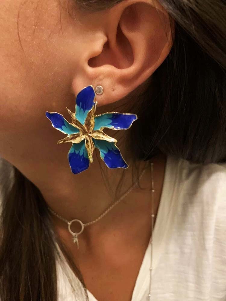 Women's Flower Design Earrings