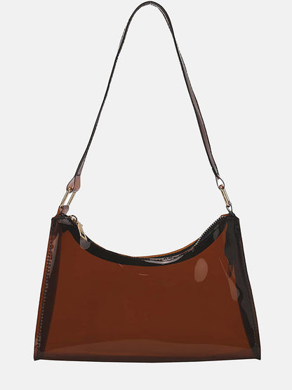 Women's Clear Shoulder Baguette Bag