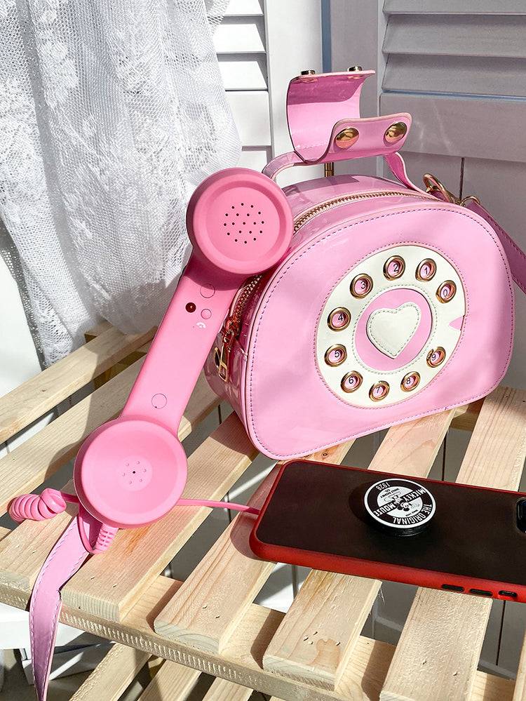 Women's Telephone Design Satchel