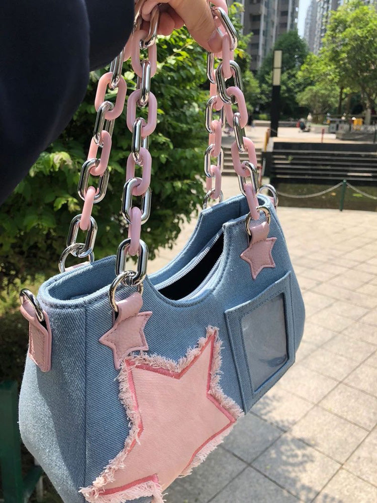 Women's Star Denim Bag