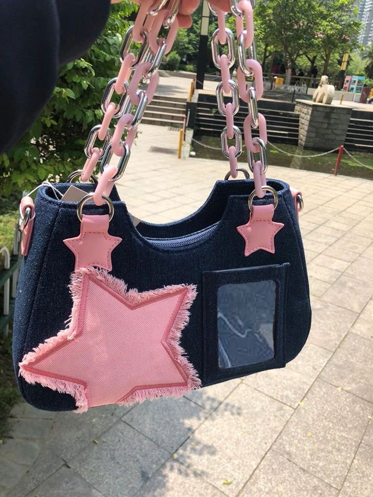 Women's Star Denim Bag