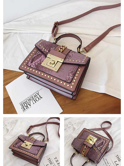 Women's Snake Pattern Crossbody Bag