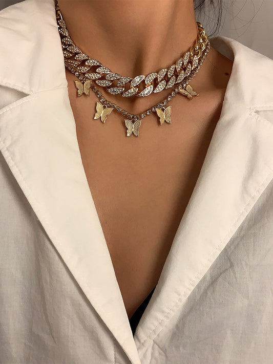 Women's Vintage Cuban Chain Tassel Necklace