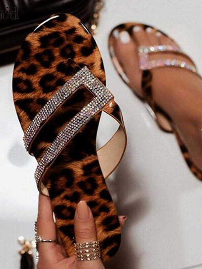 Rhinestone Flip-flop Slides