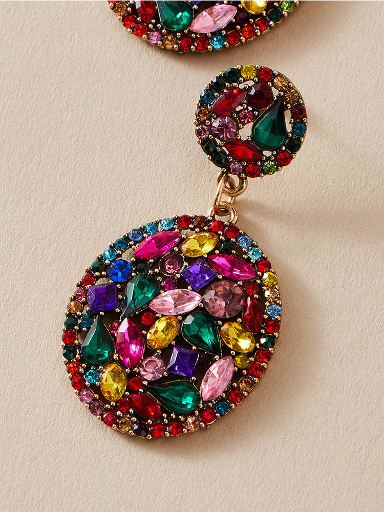 Women's Rhinestone Decor Earrings