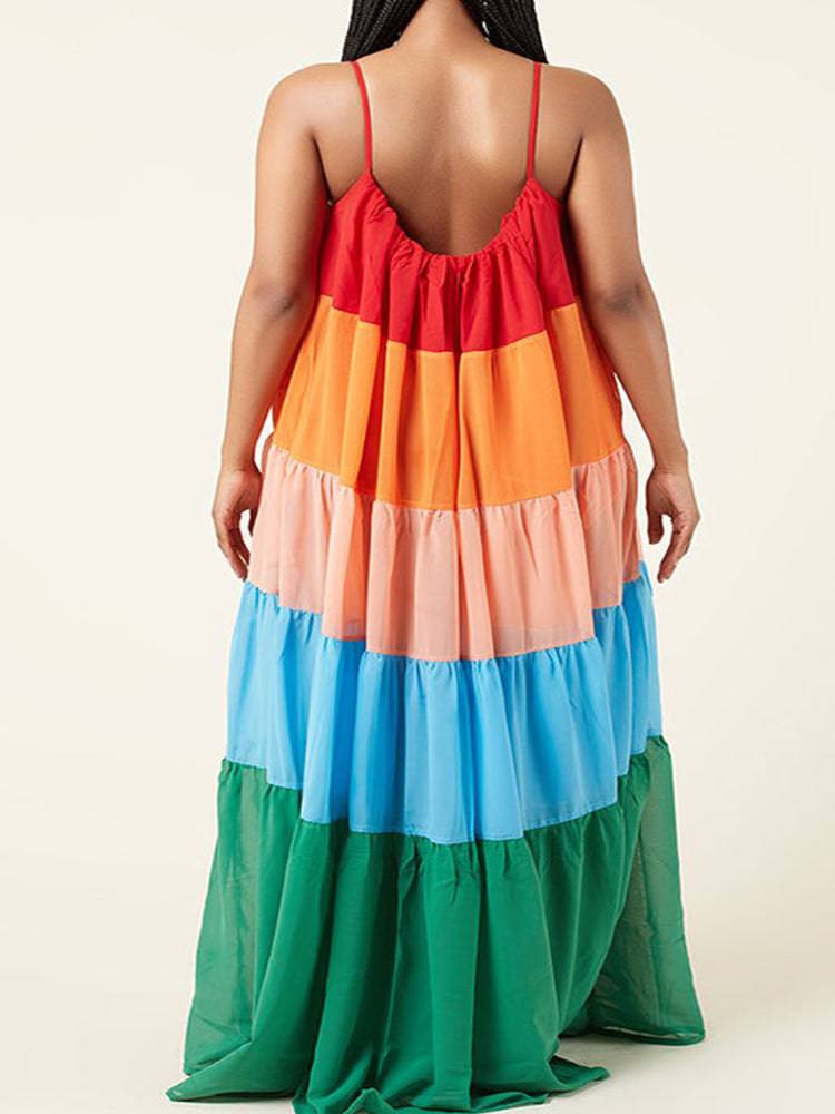 Women's Rainbow Bella Maxi Dress