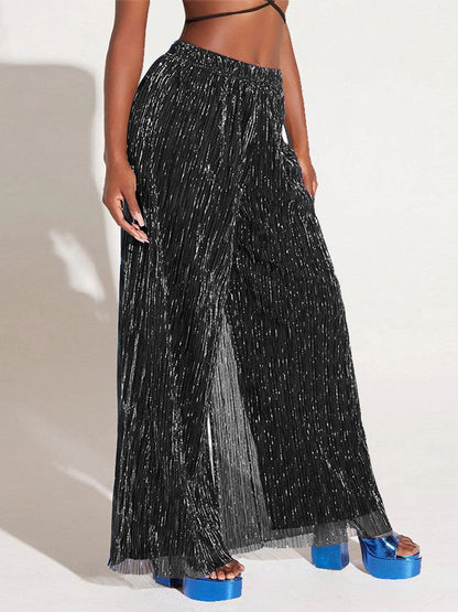 Sparkle Layered Wide Pants