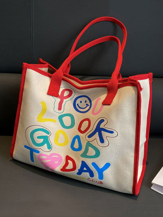 Women's YOU LOOK GOOD TODAY Square Canvas Bag