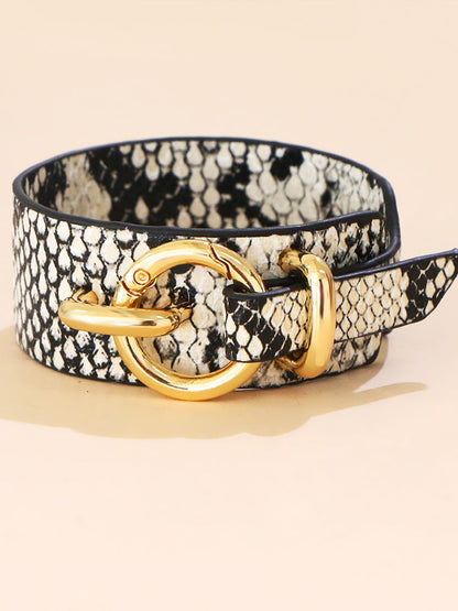 Women's Snakeskin Leopard Leather Bracelet