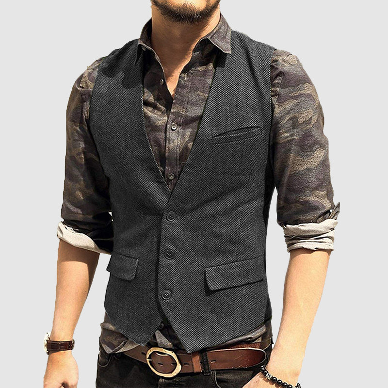 Men's Textured Vest