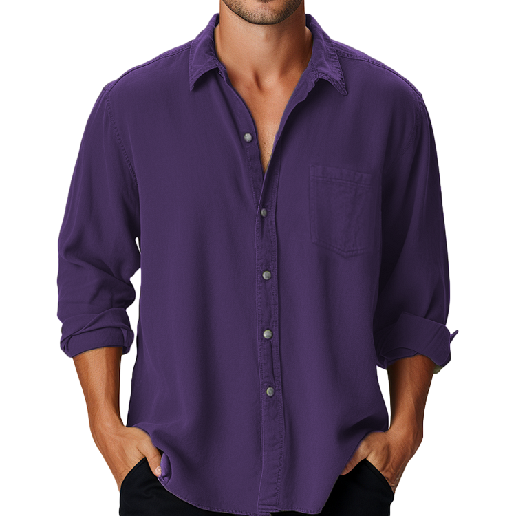 Men's Cotton Long Sleeve Shirt