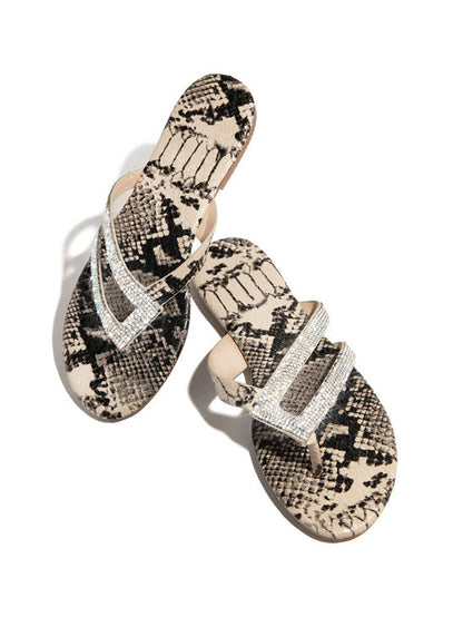 Rhinestone Flip-flop Slides