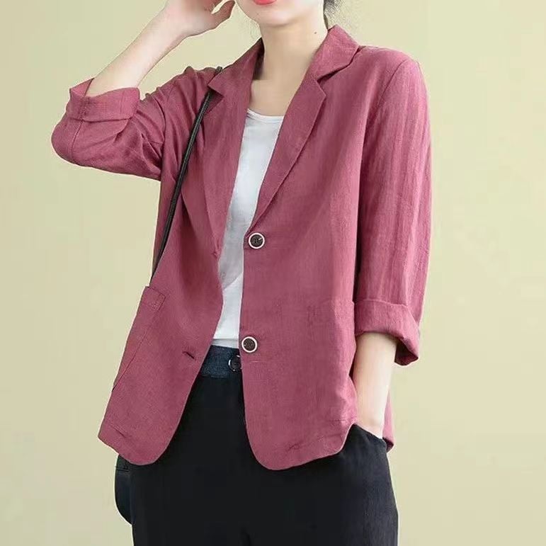 Women's Versatile Long Sleeved Casual Loose Suit Jacket