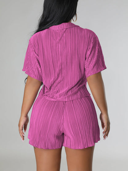 Pleated Casual 2PC Set