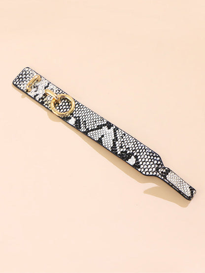 Women's Snakeskin Leopard Leather Bracelet