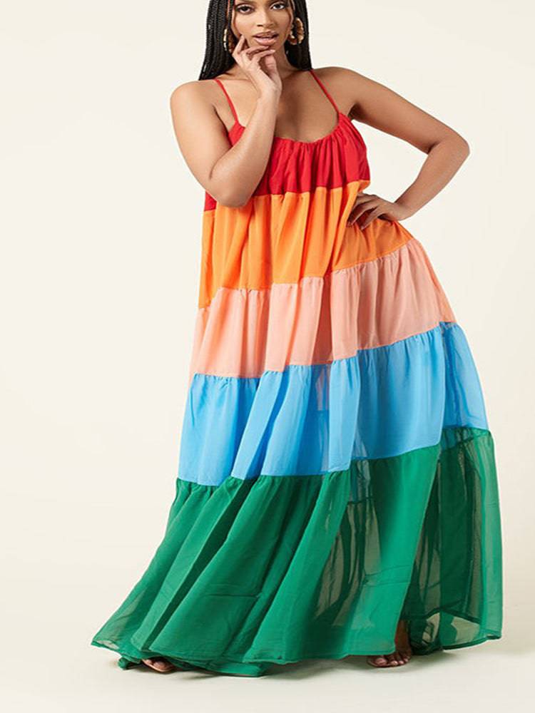 Women's Rainbow Bella Maxi Dress