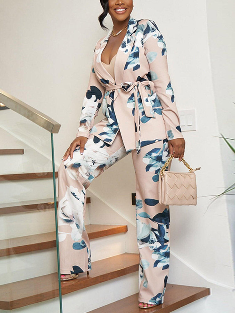 Floral Blazer Set