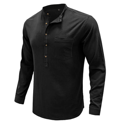 Men's Cotton Linen Loose Shirt