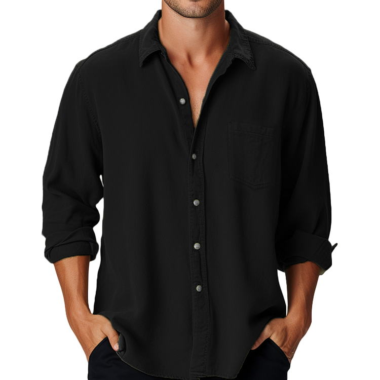 Men's Cotton Long Sleeve Shirt