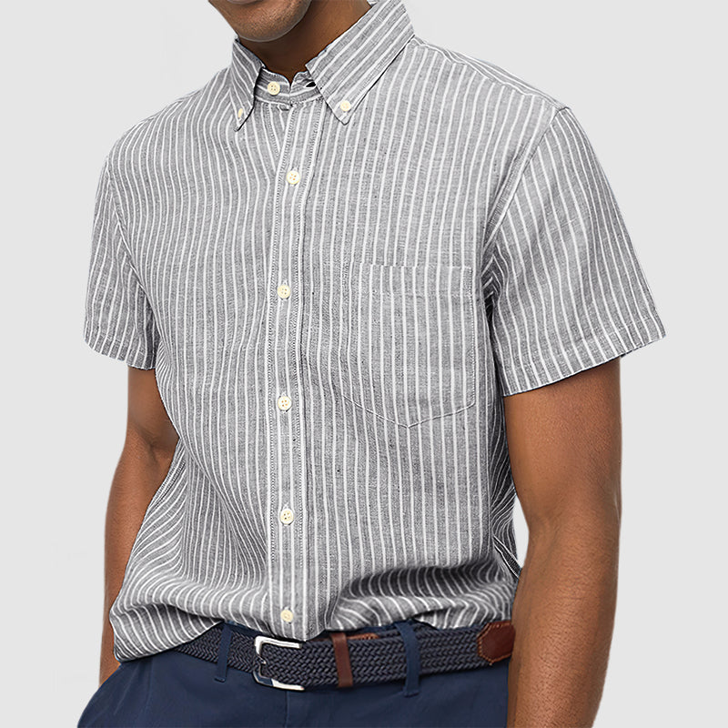 Men's Oxford Cloth Striped Shirt