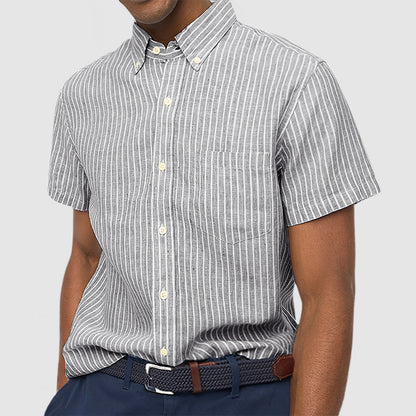 Men's Oxford Cloth Striped Shirt